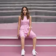 问女生穿粉色连衣裙和白色运动鞋是否合适？