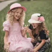 有一个可爱的小女孩正在微笑着摆动她的金色卷发她戴着一顶白色帽子并穿着一件粉色连衣裙和她的母亲一起拍照留念你知道这个家庭是哪个地方的人吗？