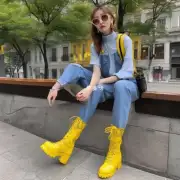 夏天用大黄靴与什么款式的衣服搭配最好?